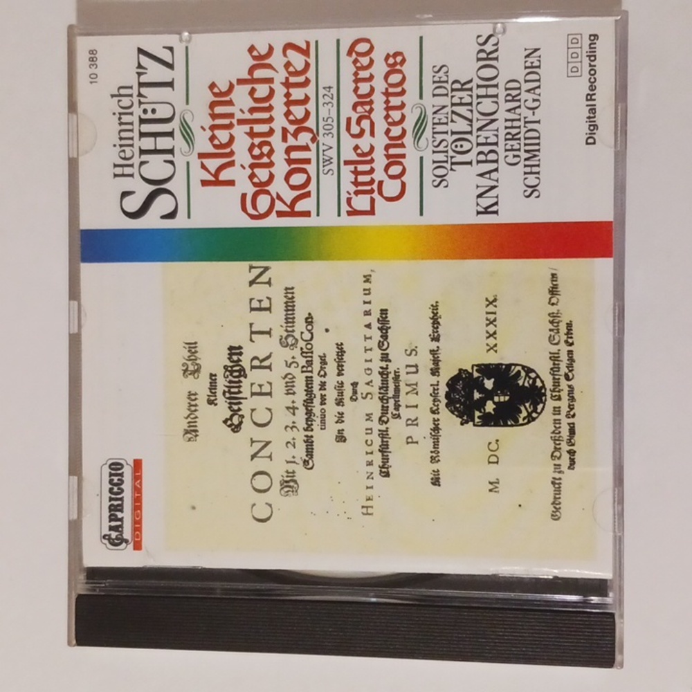 Heinrich Schütz: Little Sacred Concertos II CD SWV 305-324 Early Baroque, Choral